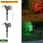 9 LED Solar Spot Lights IP65 Waterproof Outdoor RGB Solar Landscape Lights Brightness Adjustable for Garden Yard Palm Trees