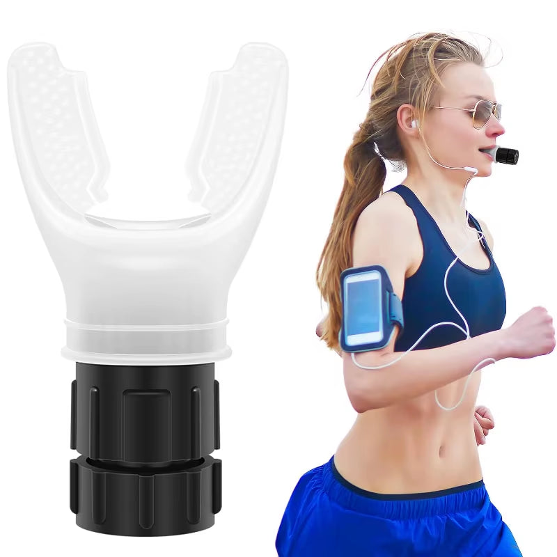 Breathing Trainer Exercise Device Lung Face Mouthpiece Respirator Fitness Deep Breath Capacity Training Equipment Adjustable