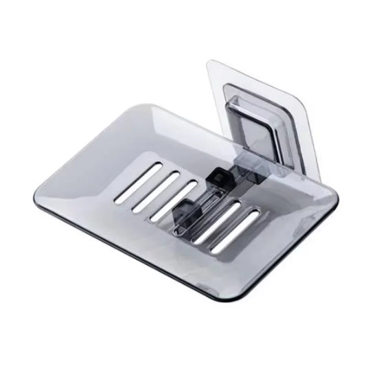 Soap Dish Shelf Transparent Drain Holder Punch-Free Paste Wall Mounted Soap Dispenser Bathroom Accessories Хранение В Ванной