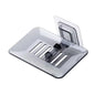 Soap Dish Shelf Transparent Drain Holder Punch-Free Paste Wall Mounted Soap Dispenser Bathroom Accessories Хранение В Ванной