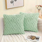 Modern Simple Rhombus Jacquard Plush Throw Pillow Cover Sofapillow Nordic Style Office Waist Bedside Cushion Car Throwpillow