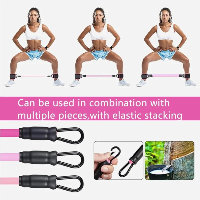 Ankle Bands Resistance Bands for Leg Butt Training Legs Resistance Bands with Ankle Strap for Women & Men Glutes Workout