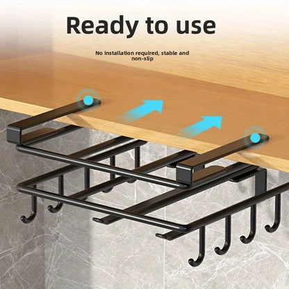 Kitchen Hanging Organizer with Hooks for Hanging Pots and Pans Tidy and Convenient, Kitchen Paper Towel Holder, Pot Lid Holder