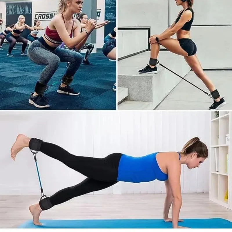 Ankle Bands Resistance Bands for Leg Butt Training Legs Resistance Bands with Ankle Strap for Women & Men Glutes Workout