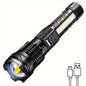 1/2Pcs High Lumens Flashlights, Rechargeable Led Flashlights with 7 Light Modes, Powerful Handheld Flashlight for Camping